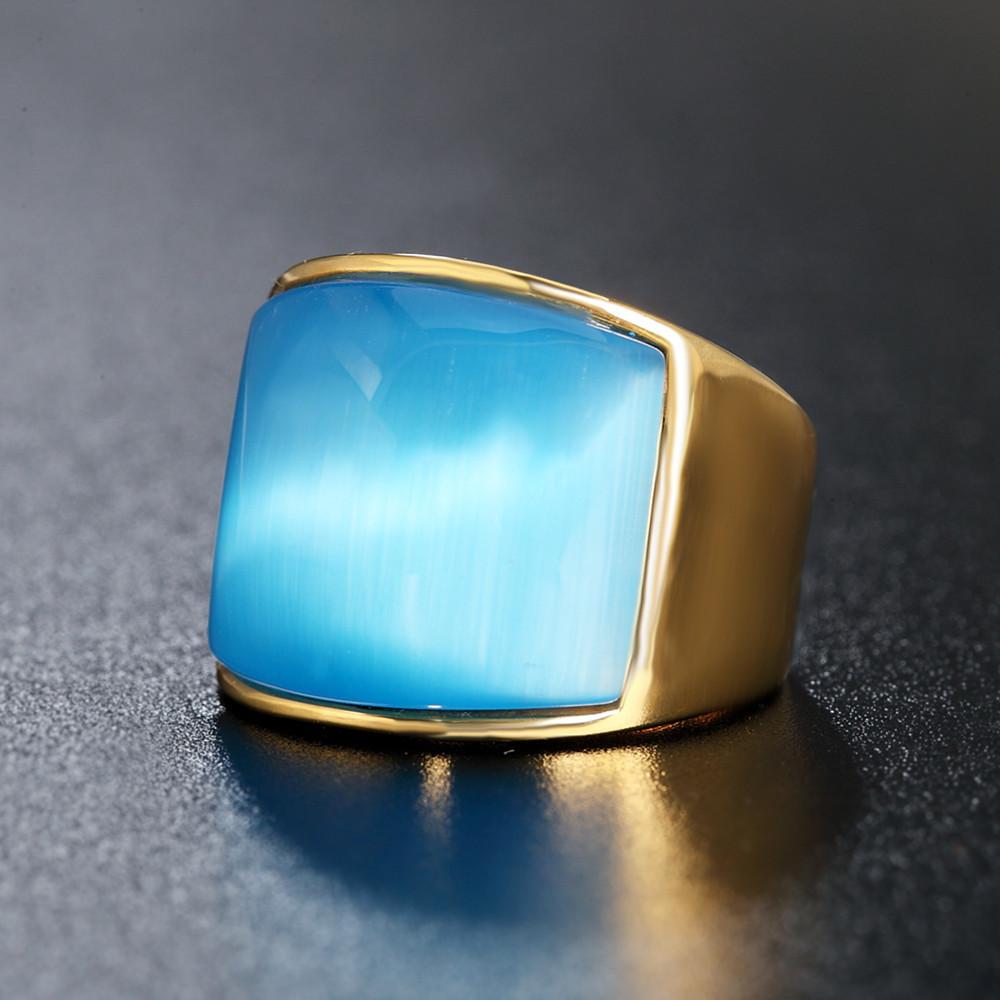 Creative Men's Cat's Eye Stone Big Class Finger Men's and Women's Food Ring