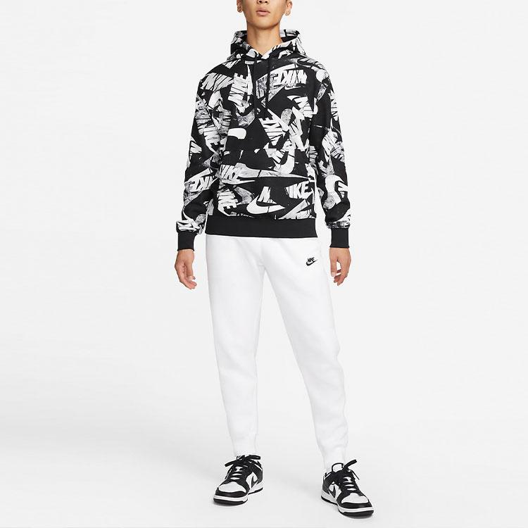 Nike Толстовка с капюшоном и принтом логотипа, мужские топы, черный DM6882-010