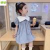 Girls' Dress Preppy Style Children's Princess Dress Sailor Collar Skirt