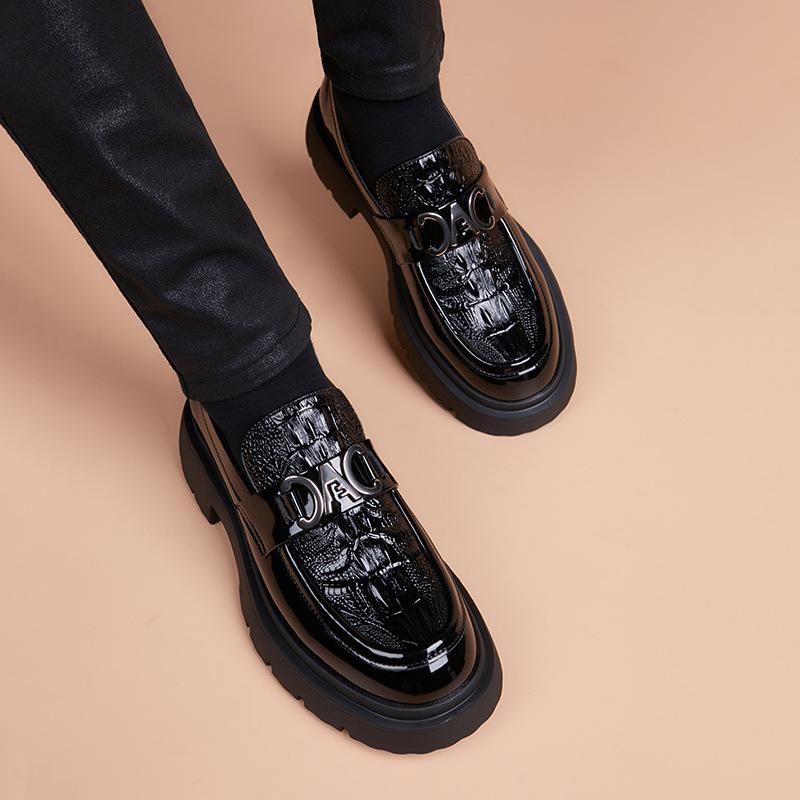 Роскошная мужская кожаная повседневная обувь Высококачественная деловая формальная обувь Оксфорды Повседневная обувь для мужчин Модная удобная обувь Дерби