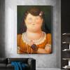 Funny Art Woman with Pearl Necklace Canvas Paintings Posters and Prints Wall Art Picture for Living Room Wall Decoration Cuadros