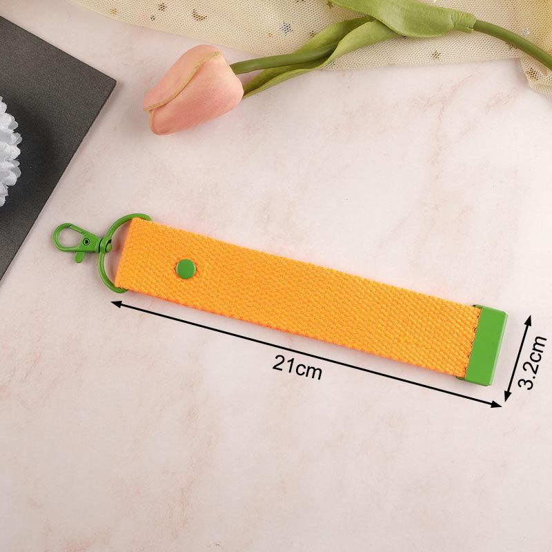 New Fashion Cotton Keychain Lanyard Car Keys Canvas Strap Keyring Schoolbag Backpack Pendent Key Chain Wrist Straps
