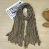 Korean Style Cotton Linen Folded Women'S Scarf Thin Pure Color Simple Match Long Shoulder Wrap Neck Warmer Silk Scarf