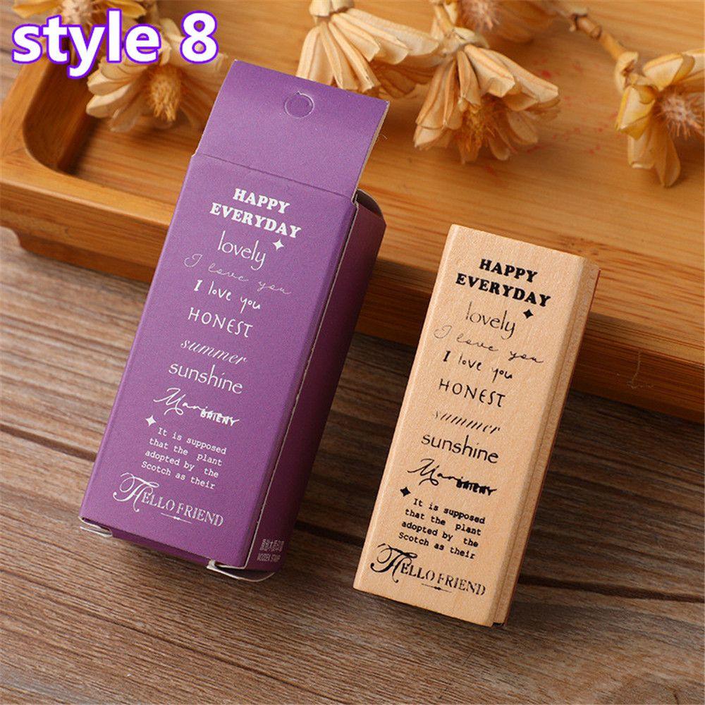 New Scrapbooking DIY Girls Stamps Rubber Stamps Plant Tree Stamps Wooden