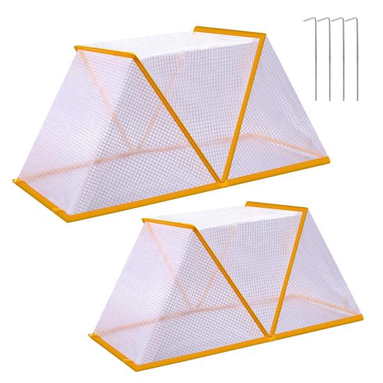 Защита для садовых рядов, складные высокие грядки, крышка для рассадника с гвоздями, защита овощных рядов, теплица для растений от животных