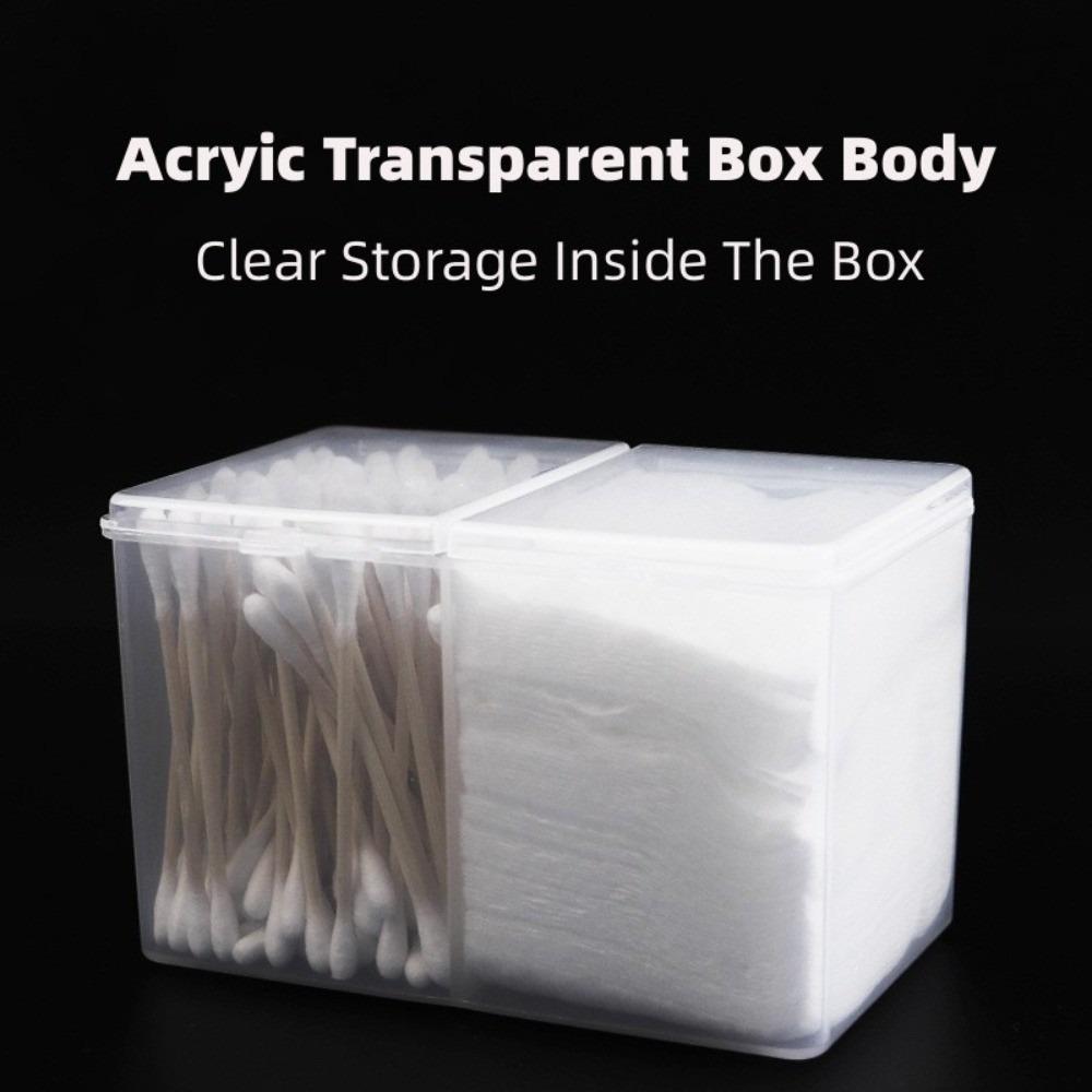 Двойной ватный диск, коробка для хранения, контейнер для макияжа, многофункциональный ювелирный инструмент для ногтей, пустой футляр