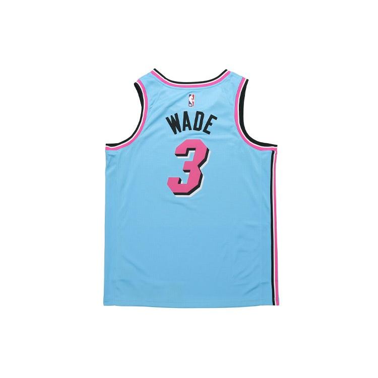 Nike NBA Dwyane Wade Miami Heat 2019/20 ViceWave City Edition Swingman Jersey #3 Men's AV4650-425