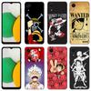 Аниме One Piece Luffy черный силиконовый чехол для телефона Samsung Galaxy A01 A03 Core A04 E A02 A05 A10 A20 A21 A30 A50 S A6 A8 + A7