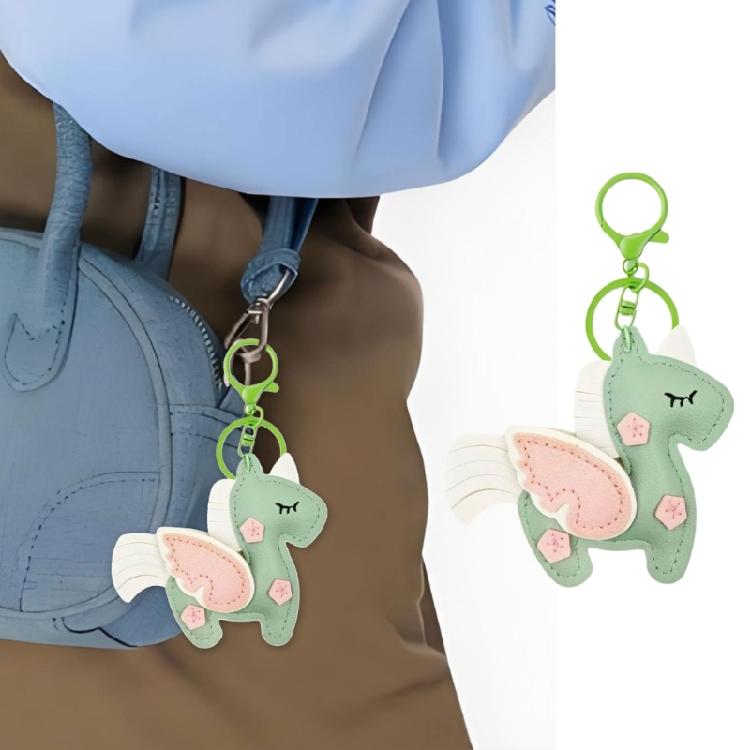 Стильный брелок с мотивом летящей лошади, изготовленный из качественной ПУ кожи, многофункциональный аксессуар для мужчин и женщин, подарок