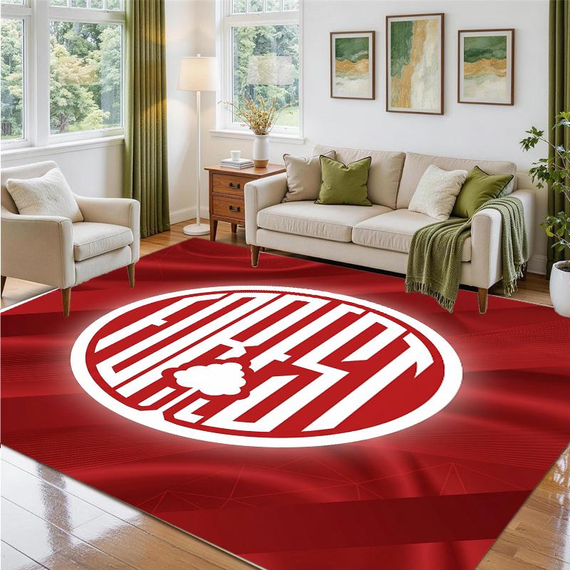 Nottingham Forest Design Crystal Velvet Rug Soft Decorative Mat for Bedroom Entrance