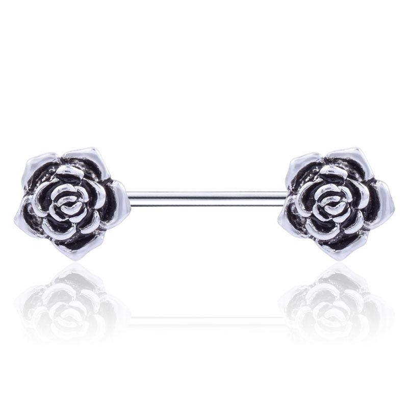 Ювелирные изделия из нержавеющей стали, корейские популярные ретро-гальванические ногти с розовым грудным молоком