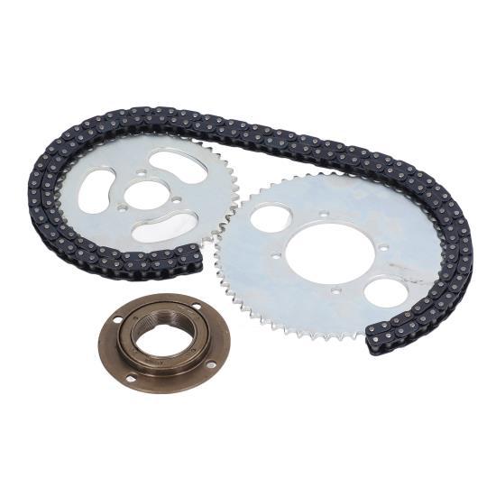 Звездочка Цепь Комплект звездочек T8F 44T 3 отверстия Малая передняя звезда T8F 54T 4 отверстия Большая передняя звезда Маховик 146 звеньев Комплект цепей T8F