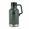 Stanley Classic Easy-Pour Growler, 64oz, Hammertone Green, 1.9L, New Logo, Vacuum Growler, Jug, 10-01941-063. Stainless Steel Thermos Bottle.