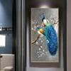 Nordic Animal Colorful Peacock Canvas Paintings Modern Posters and Prints Wall Art Pictures for Living Room Decoration Cuadros