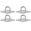 4 Pcs 304 Stainless Steel Eye Plate Ceiling Wall Mount Hook for Swings Hammocks Decorations