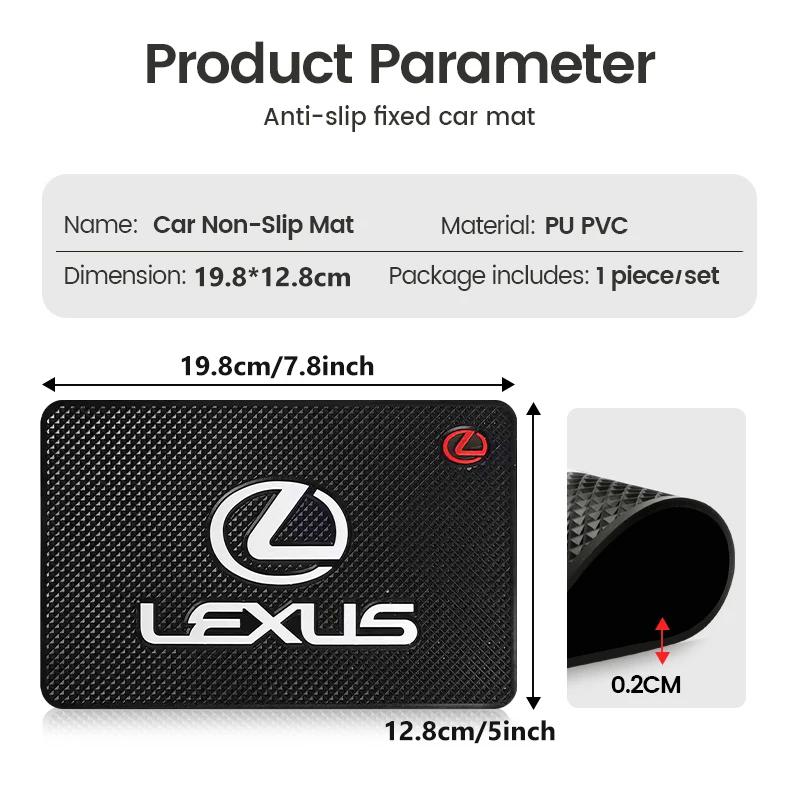 YOM1 For Lexus PVC Car Dashboard Sticky Non Slip Mat Phone Holder Anti-Slip Silicone Mat CT ES GS NX IS250 RX350 IS200 LX570 UX250h