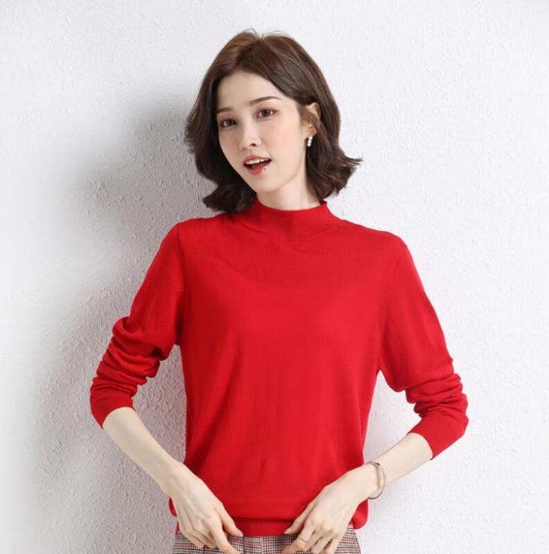 Hengyuanxiang Women's 48-Count Fine Wool Knitted Sweater Y2250