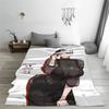Seiko Ayase Dandadan Soft Warm Blanket  Child Plush Throw Blanket Pattern Couch Chair Flannel Bedspread Sofa Bed Cover