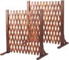 Ybaymy Garden Natural Lattice Garden Wooden Carbonized Surface Insect and Corrosion For Indoor and Outdoor Flat Ground Fence, Wood, Fence, Hedge,