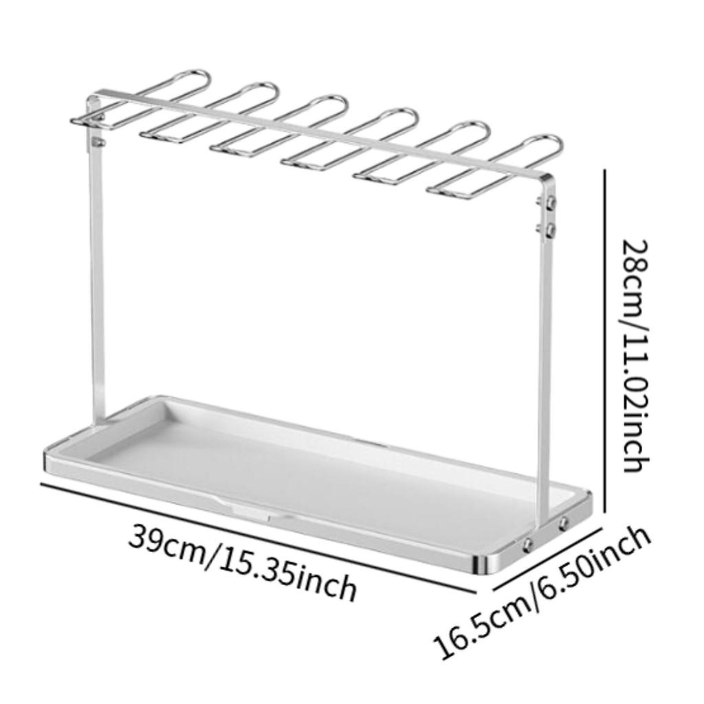 Metal Wine Glass Holder Stemware Holder Glassware Decoration Hanger Glass Storage Hanger for Kitchen Bar Counter Dining Room