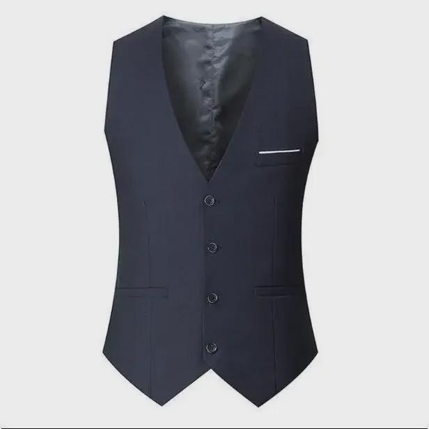 Мужской тонкий корейский жилет: Жилет в деловом стиле весна/лето