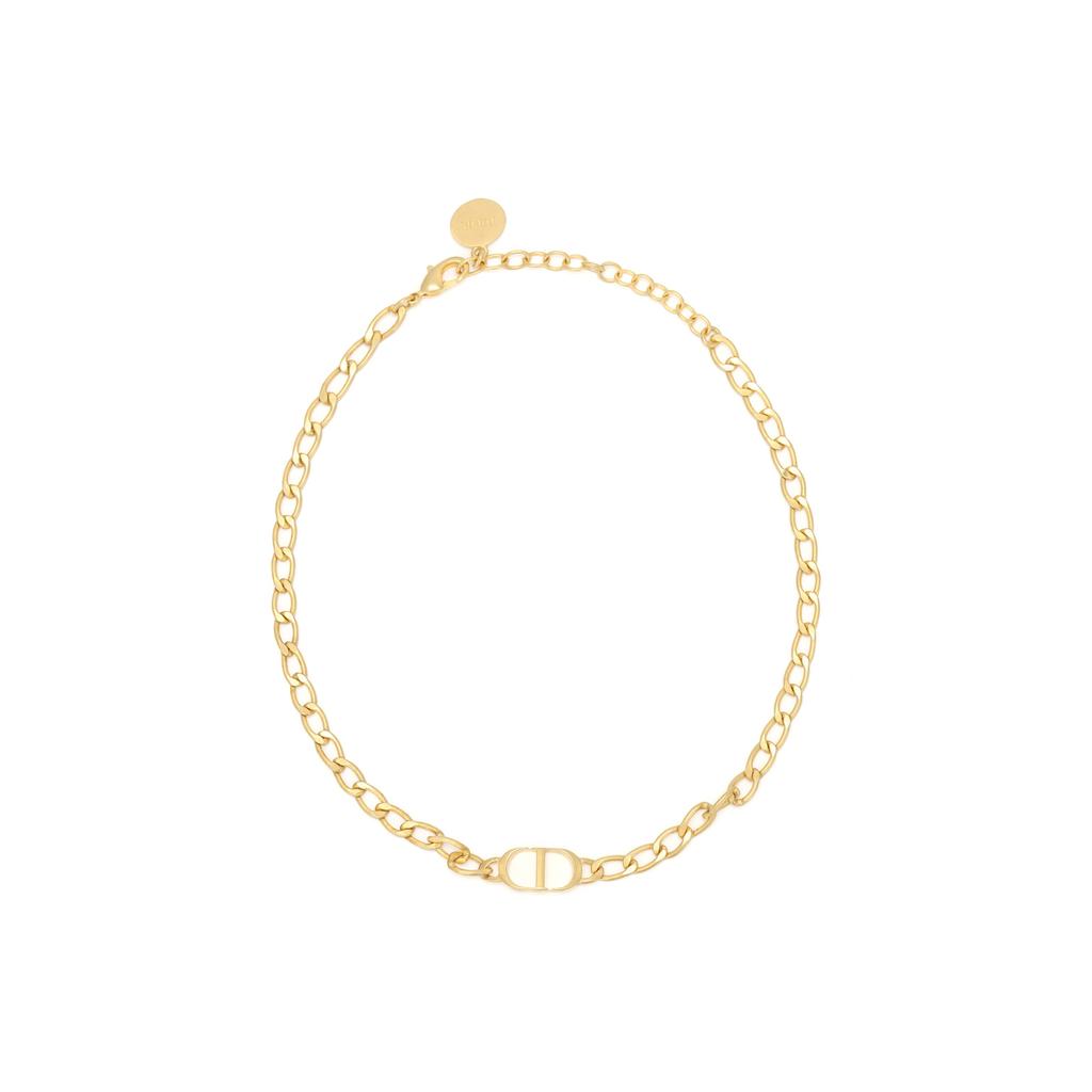 Dior Классическая серия CD-ожерелий Petit CD Минималистичное повседневное ожерелье Женское ожерелье Золотое N1296PTCMT-D300