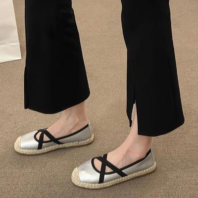 Тренды 2025 Легкая Мода Плоская Женская Обувь Серебряная Предложения Распродажи Скидки Дешевая Стильная Высокое Качество Для Ходьбы 39 Женская Обувь