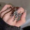 Kpop Готическая Эстетика Металлические Шипы Сердце Панк Открытое Кольцо Для Женщин Девочек Мода Винтажные Украшения Y2K EMO Гранж Аксессуары