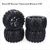 ZD Racing 4pcs Trencher Wheels for 1/10 Models,Model Car Tires