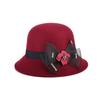 Spring Women's New Woolen Top Hat Fashion Hat Fashion Milliner Basin Hat Strength One Piece