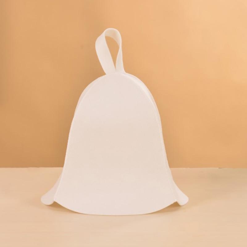 1Pc Quickly Towel Drying Towel Hats Sauna Bathroom Accessories s Fashion Anti Heat Sauna Hat Thicken Wool Felt Shower Cap
