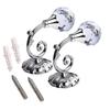 Large Metal Crystal Ball Curtain Hooks Tassel Wall Tie Back Holder Hanger