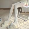 Японский стиль Девичьи Молочно-белые Мягкие Колготки - Защита от затяжек Танцевальные Белые Шелковые Чулки для Школьниц