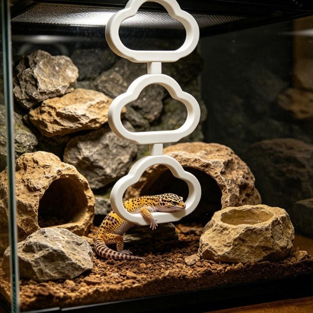 Exercise Hanging Reptile Climbing Ring Plastic 3-Ring Climber Pet Supplies Climbing Hoop Chain