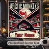 Personalized Wall Tapestry,Arctic Monkeys Custom Printed Name, Fabric Wall Art For Indoor Room Backdrop