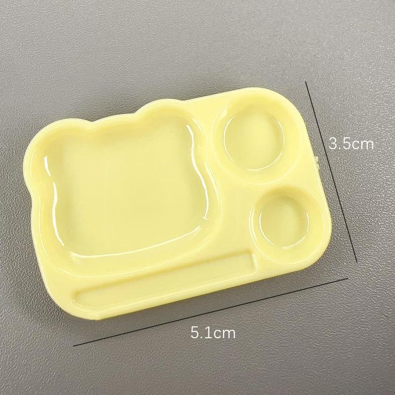 1 шт. Мультяшная палитра для нейл-арта, пластиковая тарелка для смешивания цветов гель-лака, с держателем для кистей, инструмент для рисования своими руками