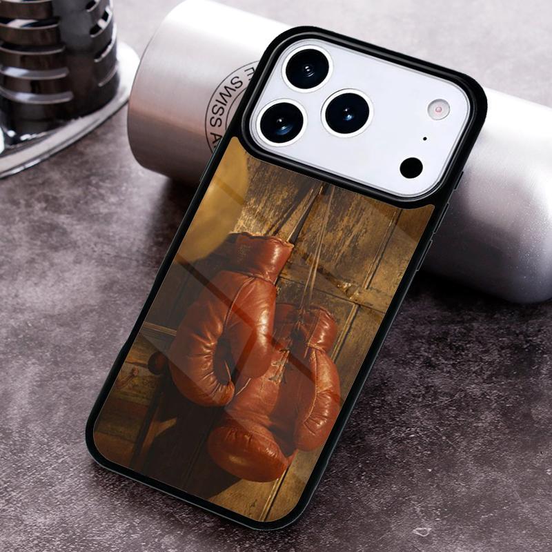 Boxing Gloves Hanging on a Wall Phone Case For iPhone 17 16 15 14 13 12 11 Pro Max Plus 17Air Soft Silicone Cover