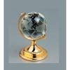 Metal Rotating World Globe Crystal Globe With Golden Stand Decor for Office Study Tabl Success Good Luck and Prosperity  Small Size Gift Item