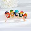 Korean-Inspired Fun Bird Brooch: Cute Women's Scarf Pin & Clothes Accessory