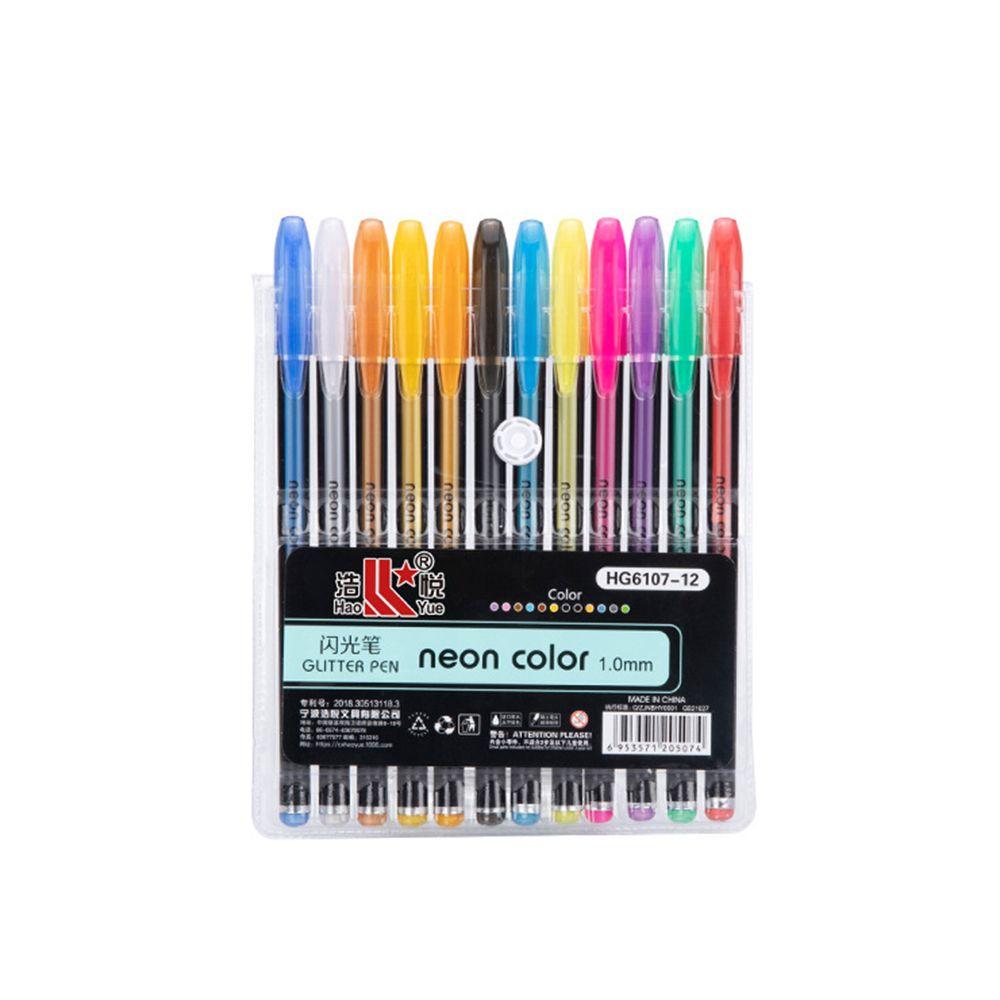 Офисная флеш-ручка для рисования своими руками, цветная ручка с тонким наконечником, маркеры, цветная ручка для подписи, набор блестящих гелевых ручек