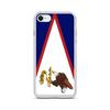 Coque iPhone - Drapeau Samoa Américaines - Souple - Multicolore - Compatible iPhone 8