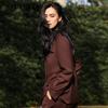 PORTS Women's V-Neck Wool Blend Mid-Length Jacket