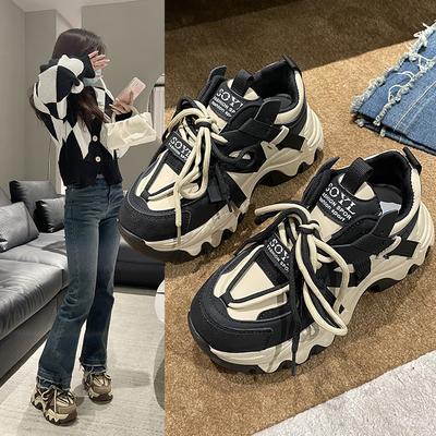 Новые женские кроссовки на платформе смешанных цветов, спортивная обувь для улицы для женщин, модная женская обувь, дизайнерские женские вулканизированные