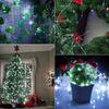 TG66259-1 CHRISTMAS TREE LIGHTS ON WIRE 10 LED MICRO GARLAND COOL WHITE + batteries