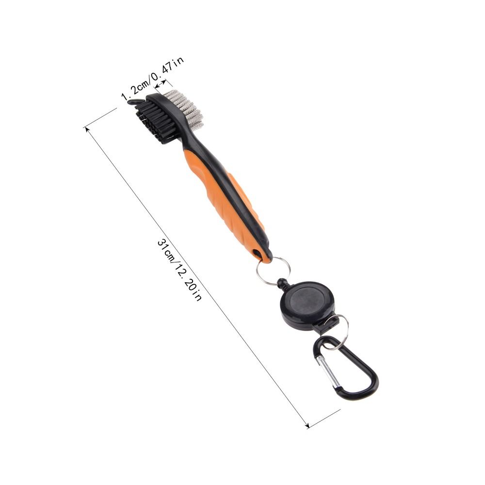 2-сторонний выдвижной очиститель канавок 3 в 1 Щетка для чистки канавок для гольфа Putte Wedge Clean Groove Clean