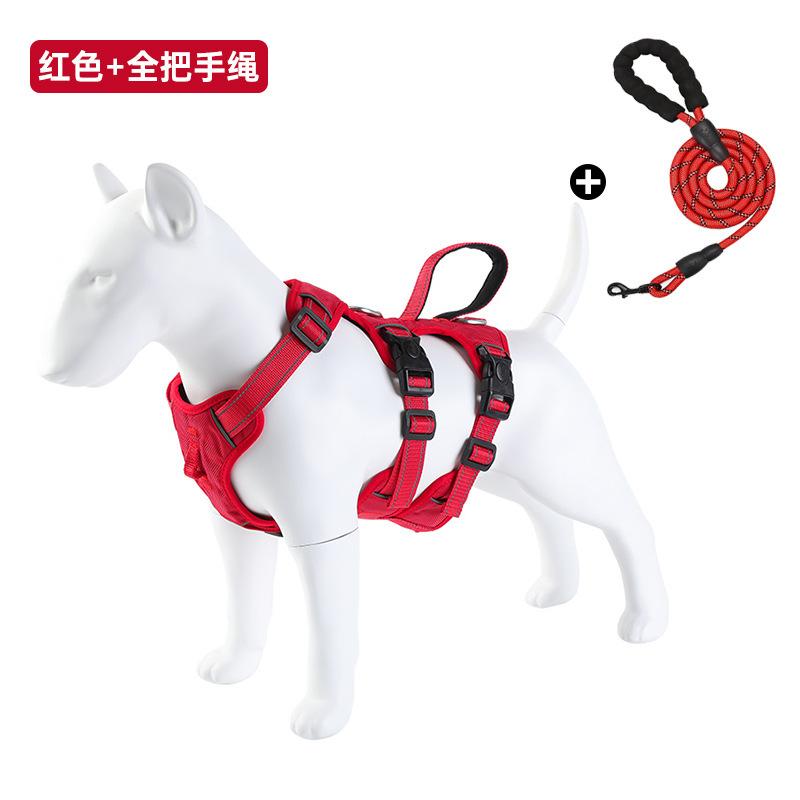 Жилет-шлейка для питомца, взрывозащищенный, с защитой от проколов, для средних и крупных собак, поводок для выгула, тактический поводок из ткани Оксфорд