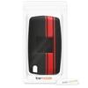 Kwmobile Accessoire clé de voiture pour Peugeot Citroen - Coque pour clef pliable de voiture Peugeot Citroen 2-Bouton en silicone ro
