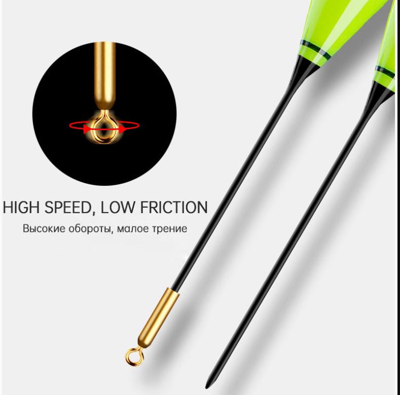 Поплавок для рыбалки на камнях, электронный ночной светильник, датчик гравитации, 6 глаз, изменение цвета и высокая чувствительность, скользящий поплавок дальнего действия