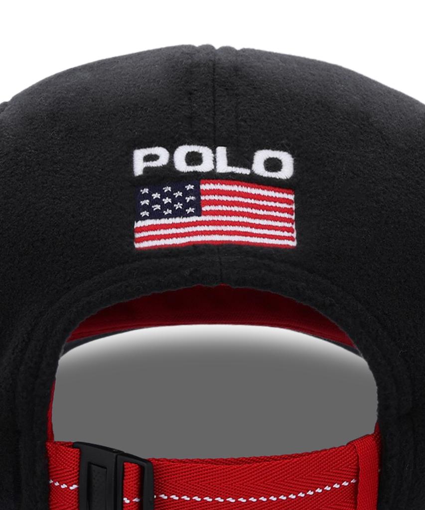 POLO RALPH LAUREN Флисовая шапка с флагом - Черный