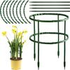 1 Pack Indoor Plant Tomato Climbing Stand Stake Garden Frame Semi-Circle Support Ring Plastic Cage Home Items